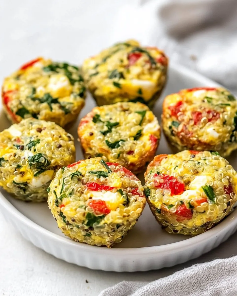 Quinoa and Egg Protein Breakfast Bites