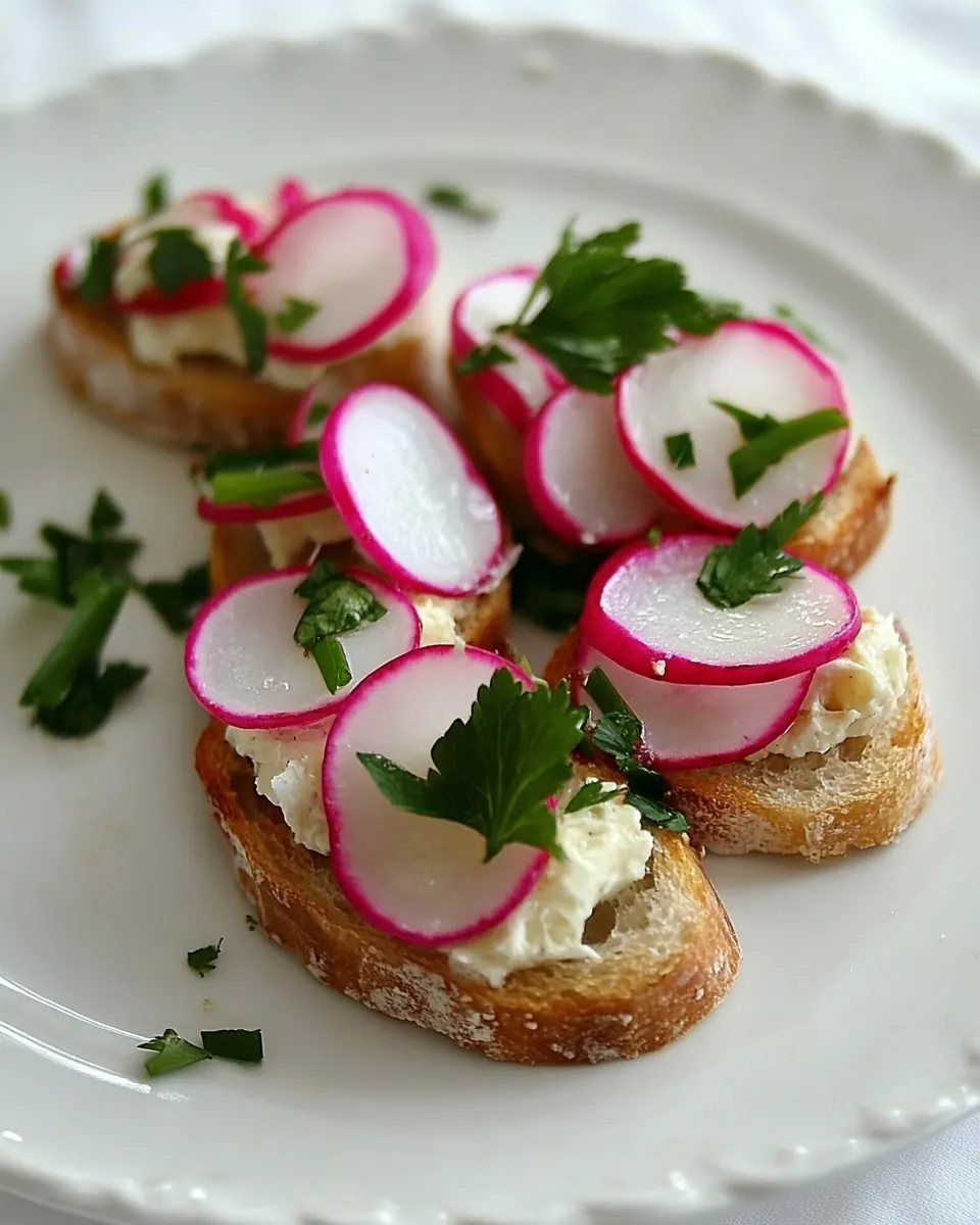 Radish and Butter Bites