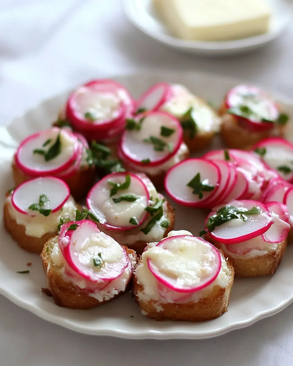 Radish and Butter Bites