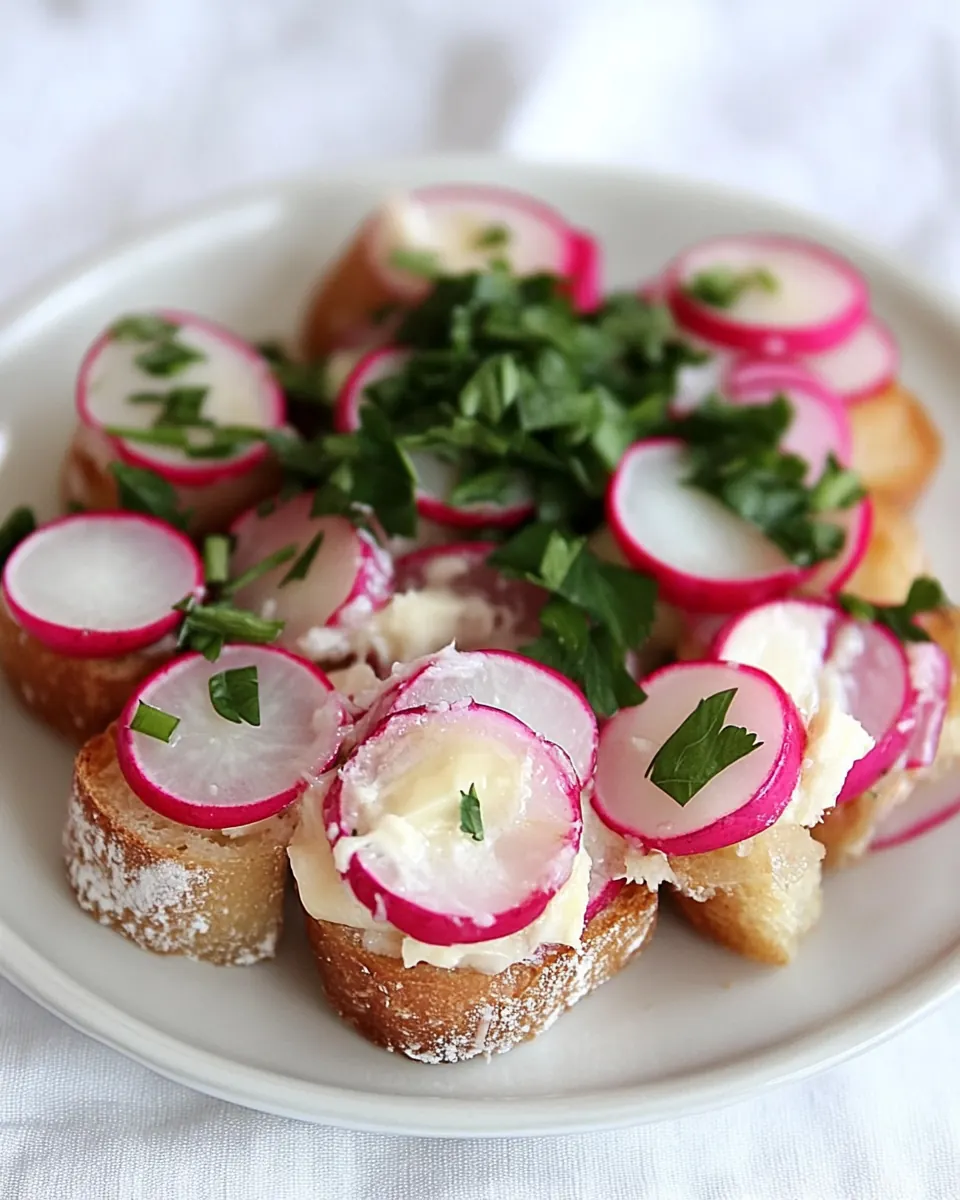 Radish and Butter Bites