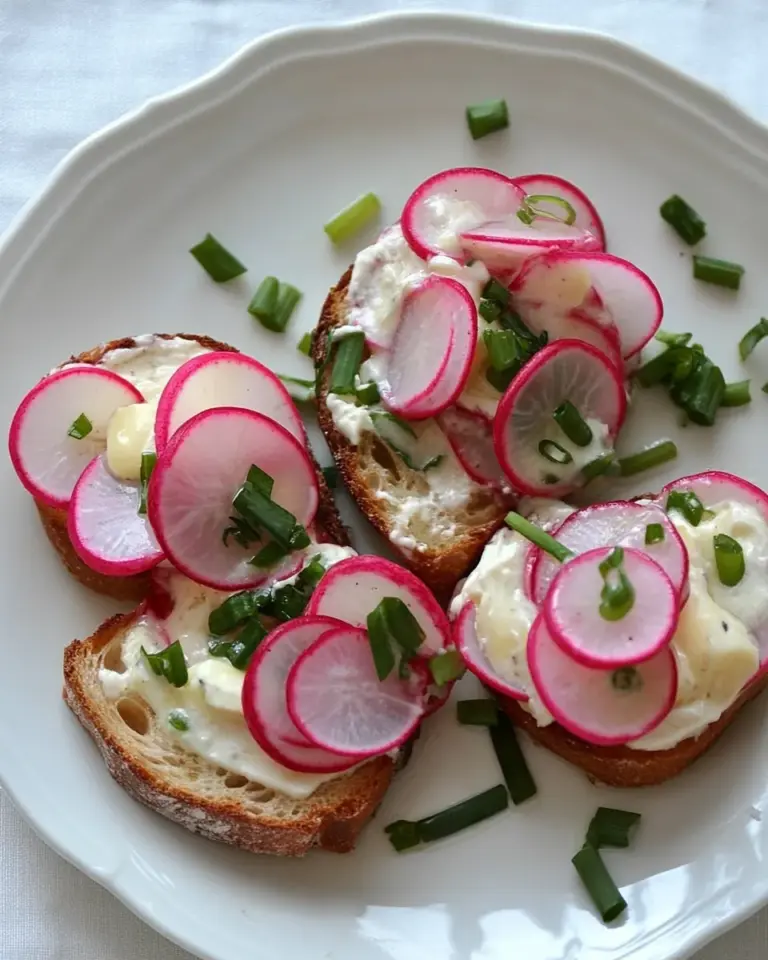 Radish and Butter Bites
