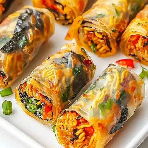Ramen Spring Rolls