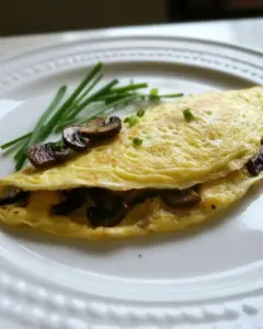 Ramp and Mushroom Omelets