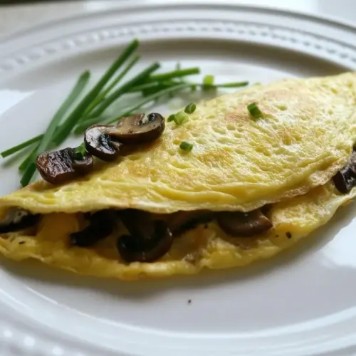 Ramp and Mushroom Omelets