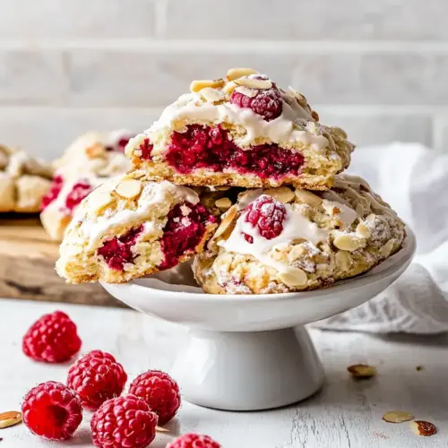 Raspberry Almond Biscuits
