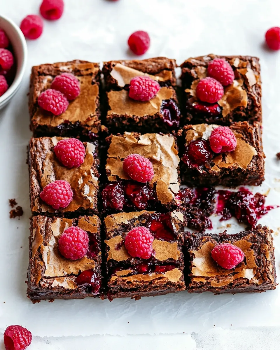 Raspberry Brownies