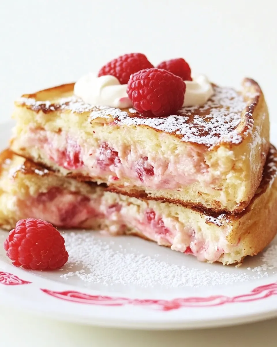 Raspberry Cheesecake Stuffed French Toast