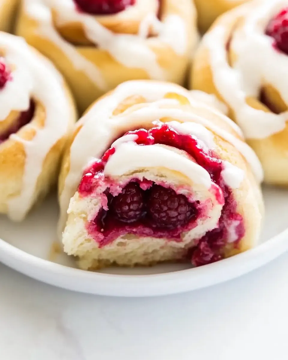 Raspberry Cinnamon Rolls