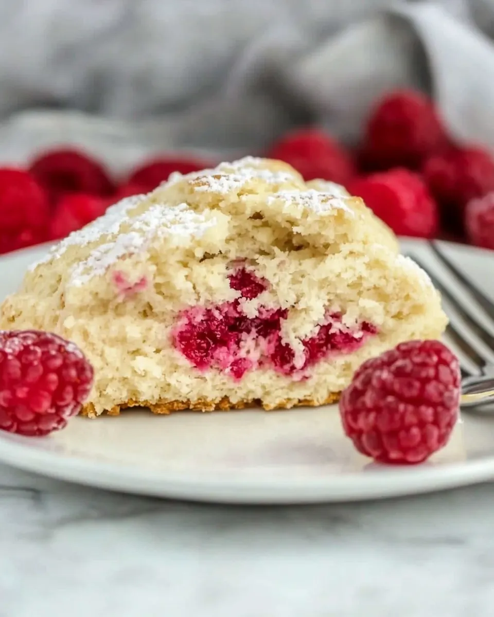 Raspberry Cream Scones