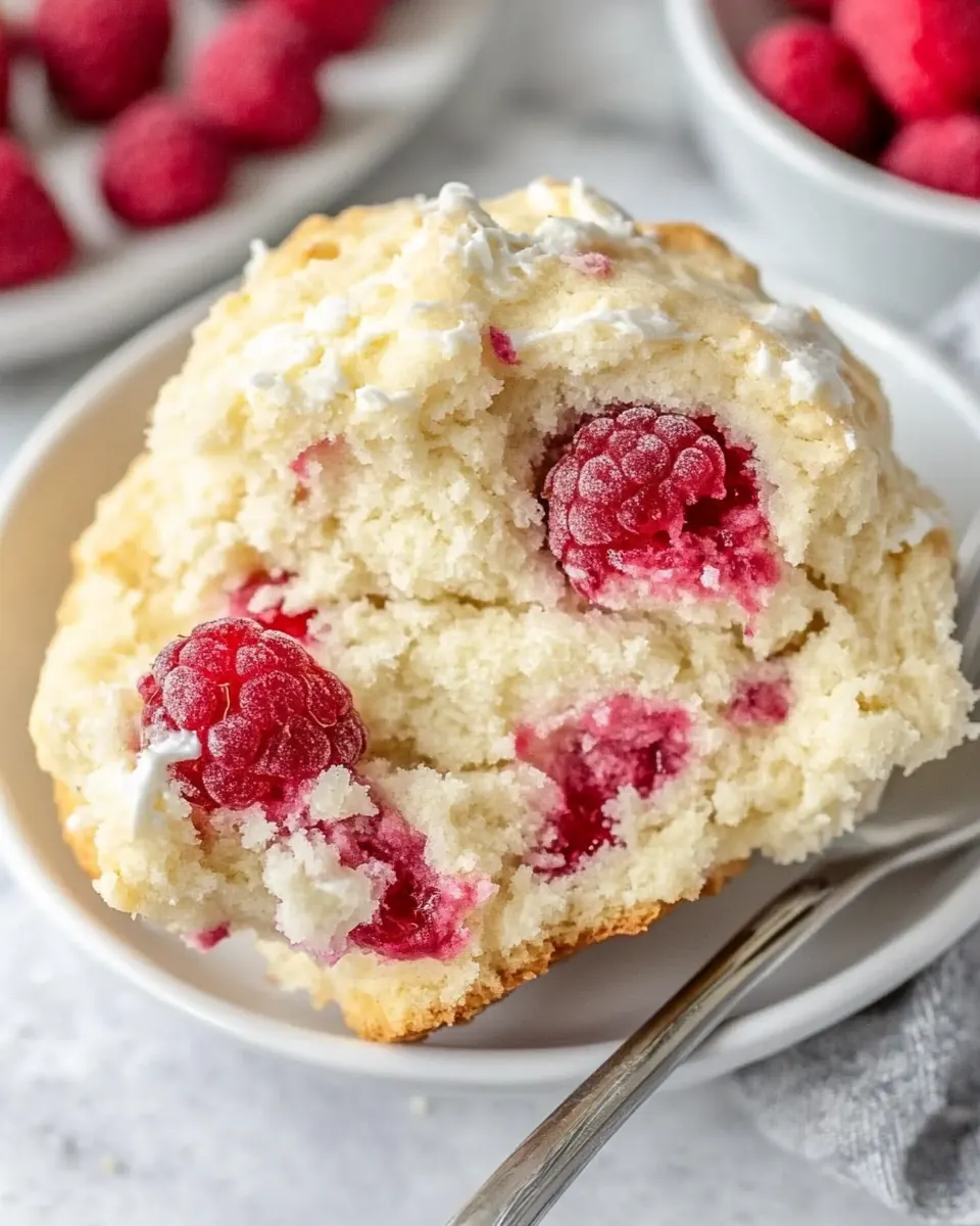 Raspberry Cream Scones