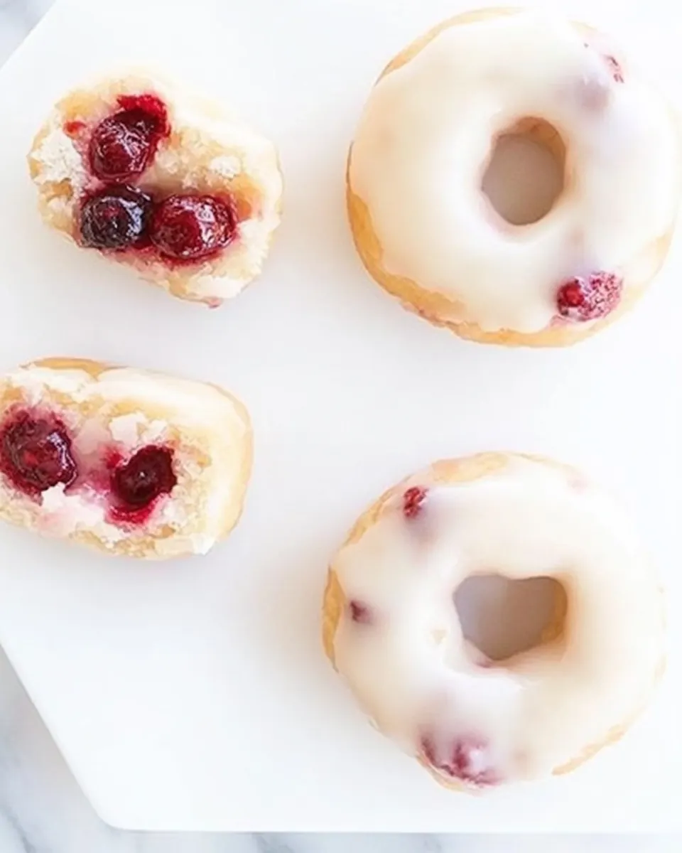 Raspberry Donuts
