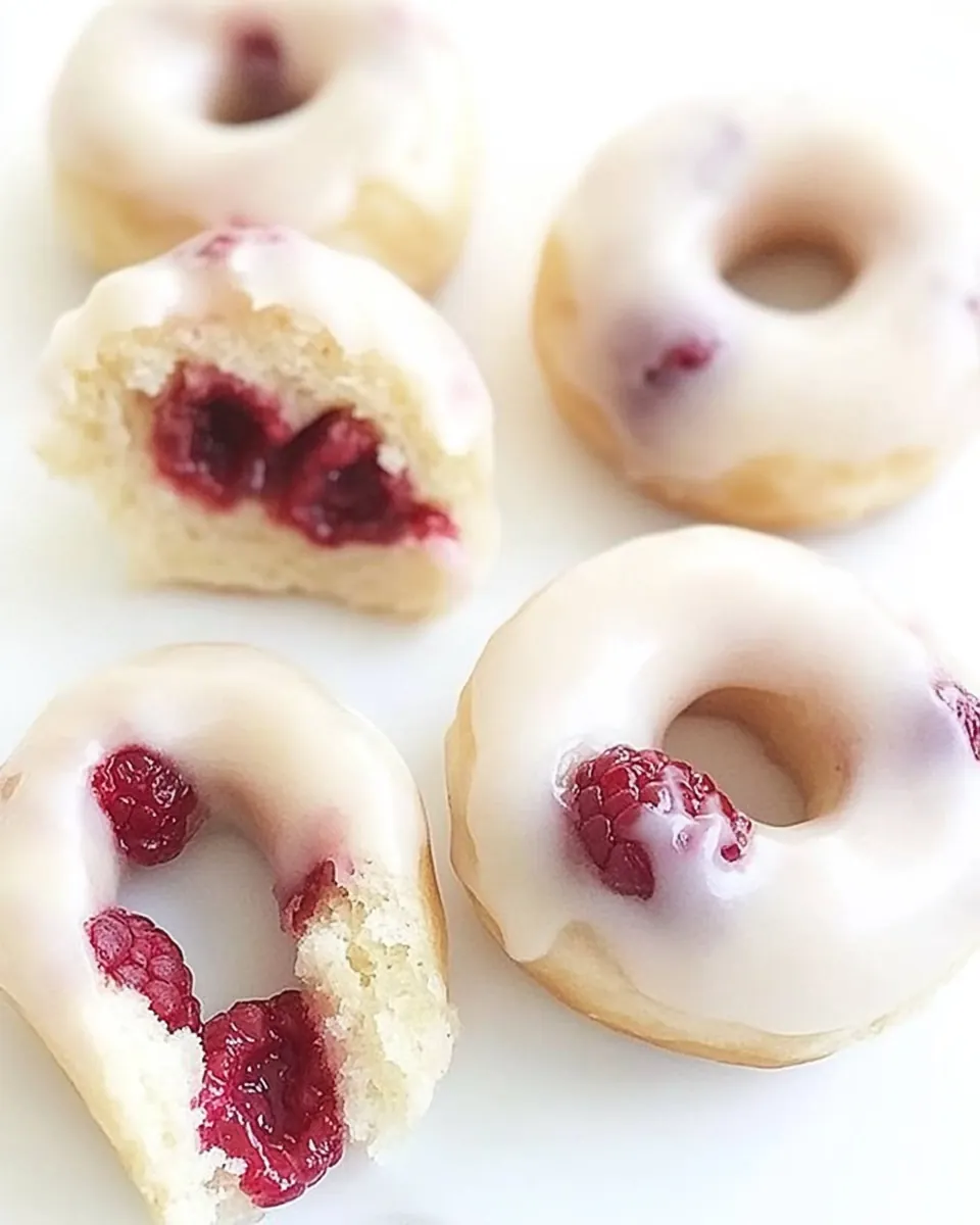 Raspberry Donuts