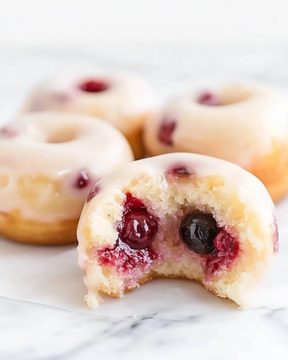 Raspberry Donuts