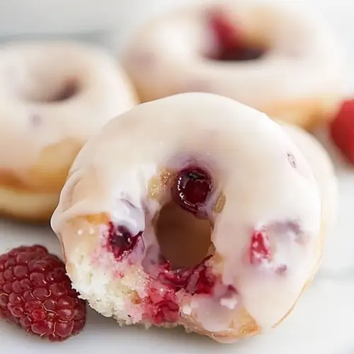 Raspberry Donuts
