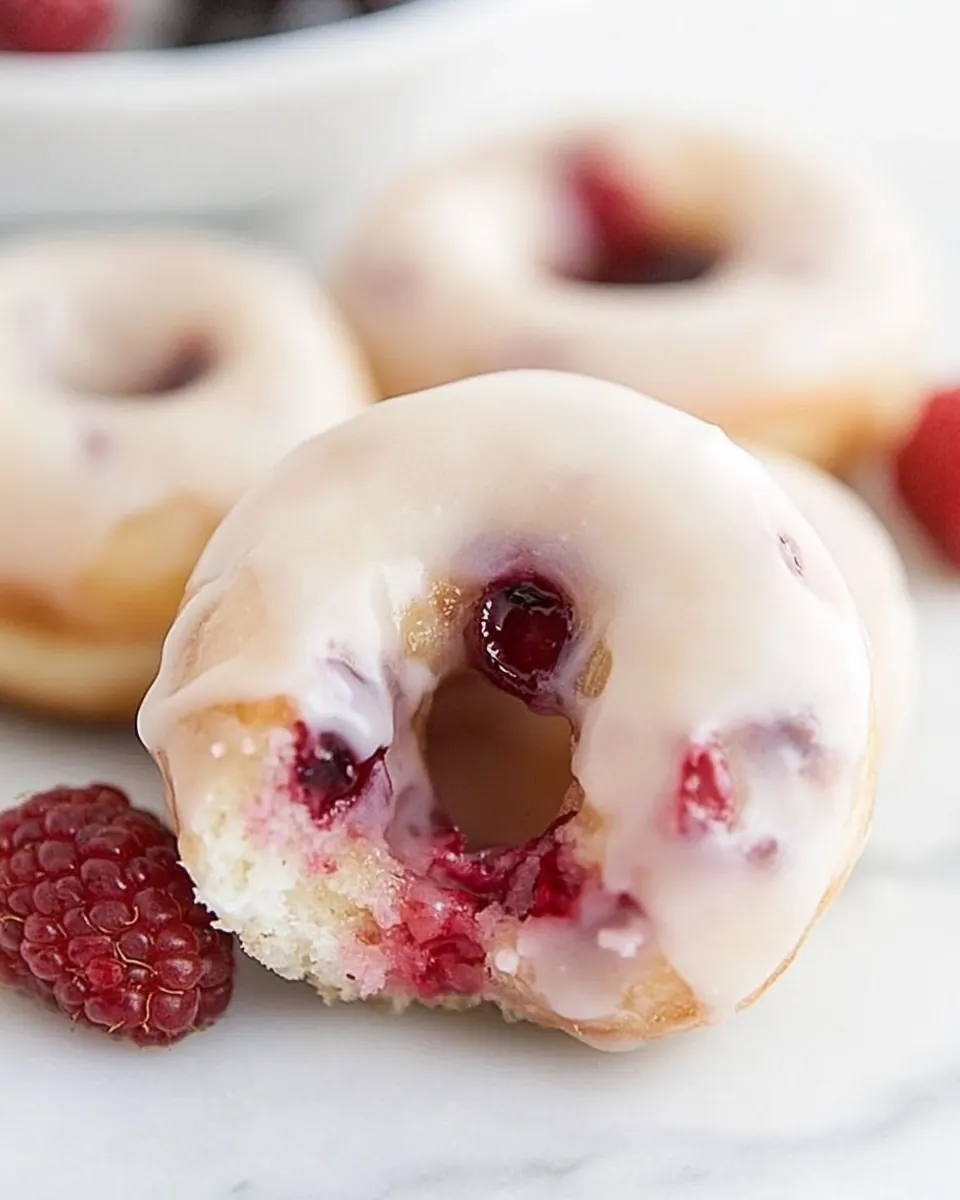 Raspberry Donuts