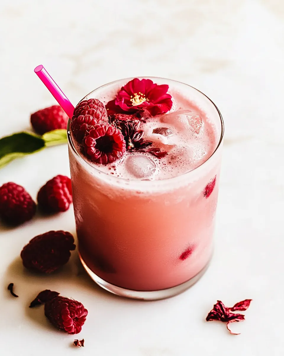 Raspberry Hibiscus Pink Drink
