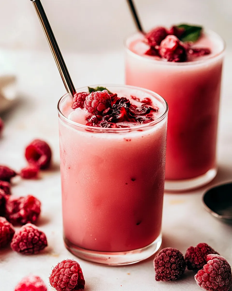 Raspberry Hibiscus Pink Drink