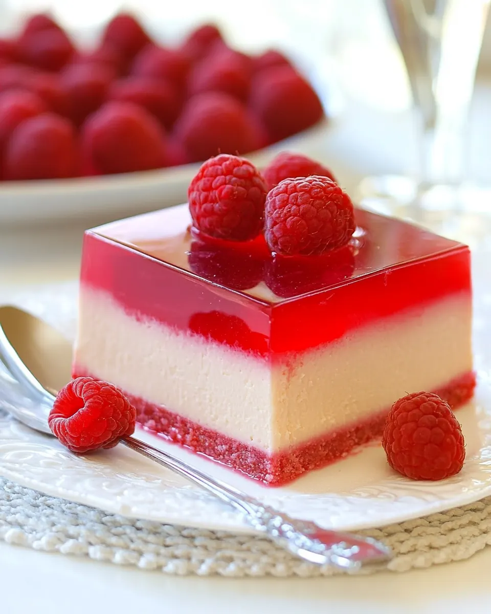 Raspberry Jello Cake