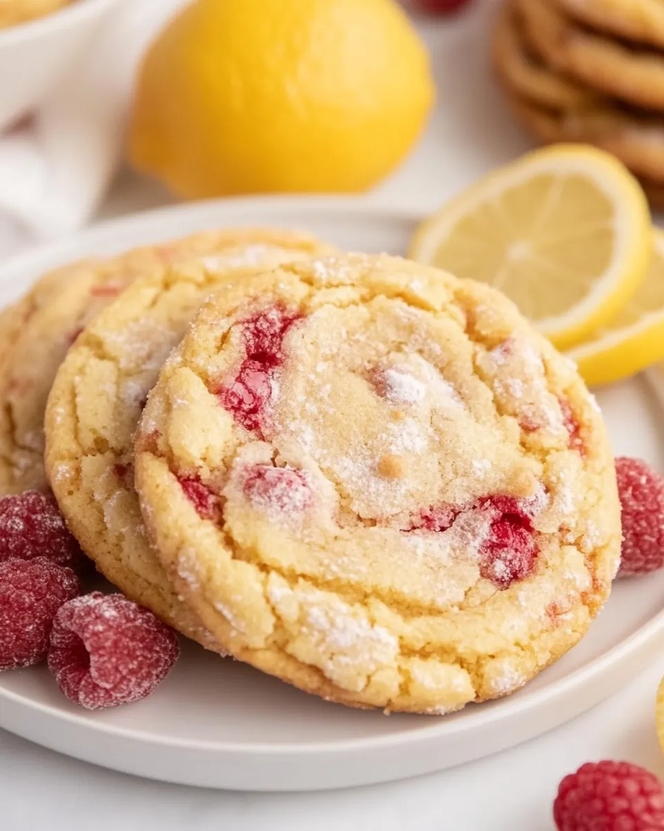 Raspberry Lemon Cookies