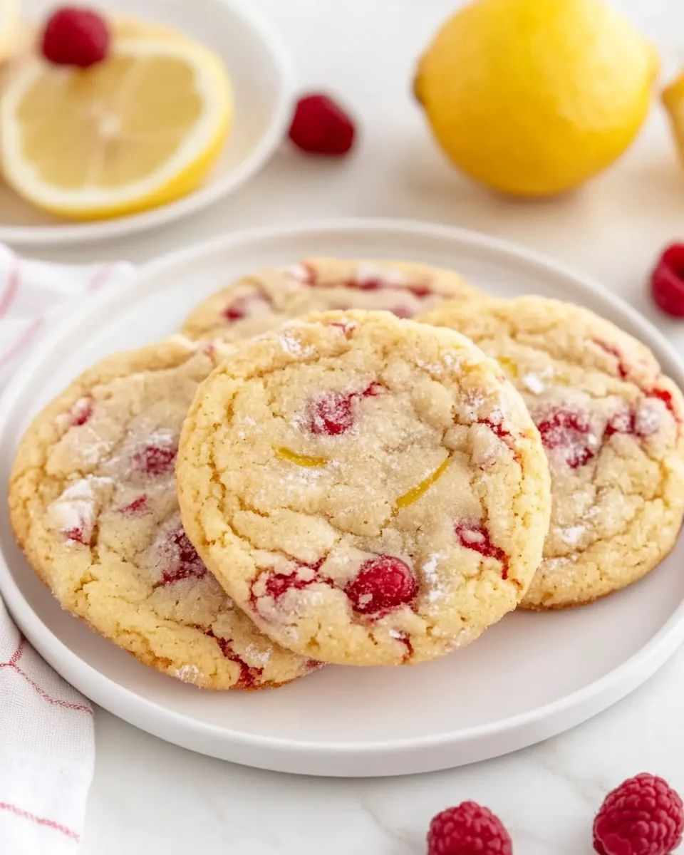 Raspberry Lemon Cookies