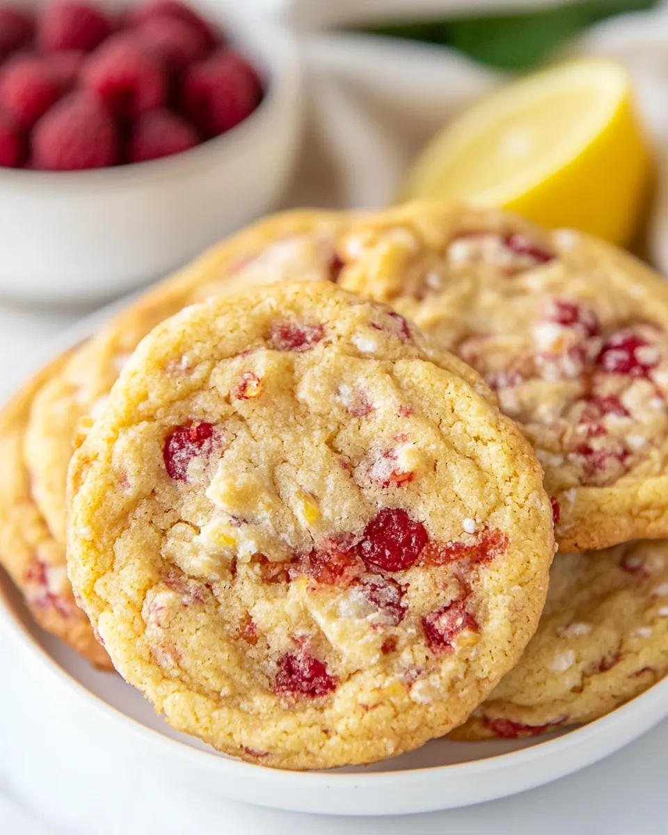 Raspberry Lemon Cookies