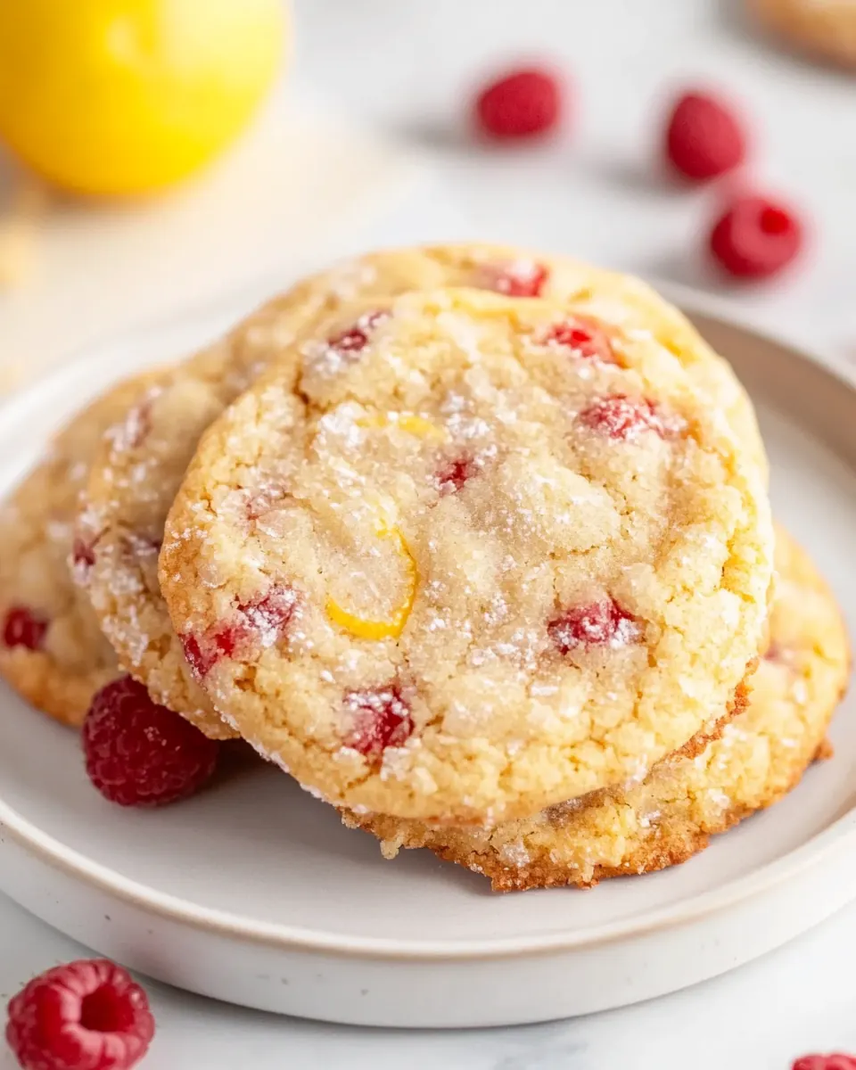 Raspberry Lemon Cookies