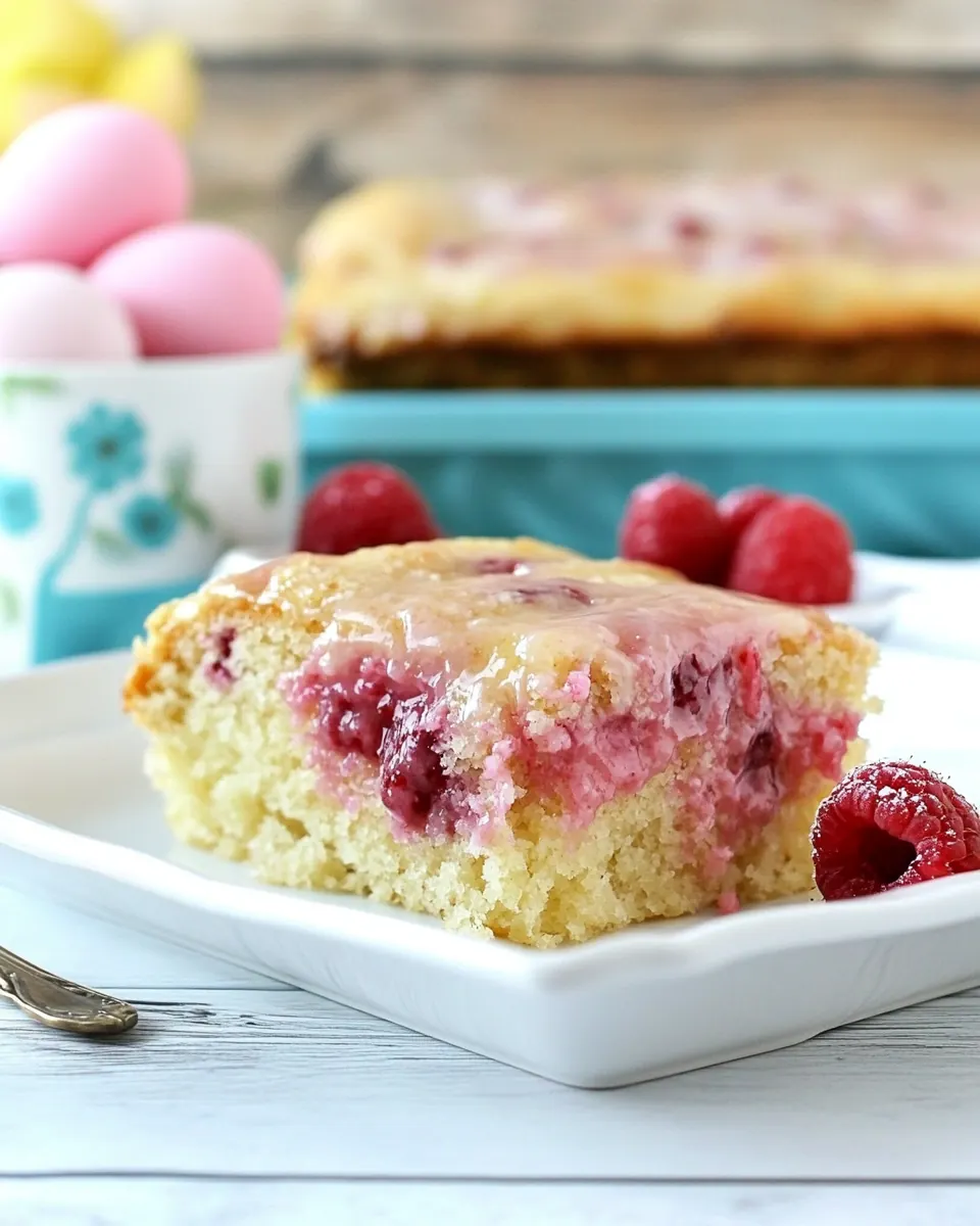Raspberry Snack Cake