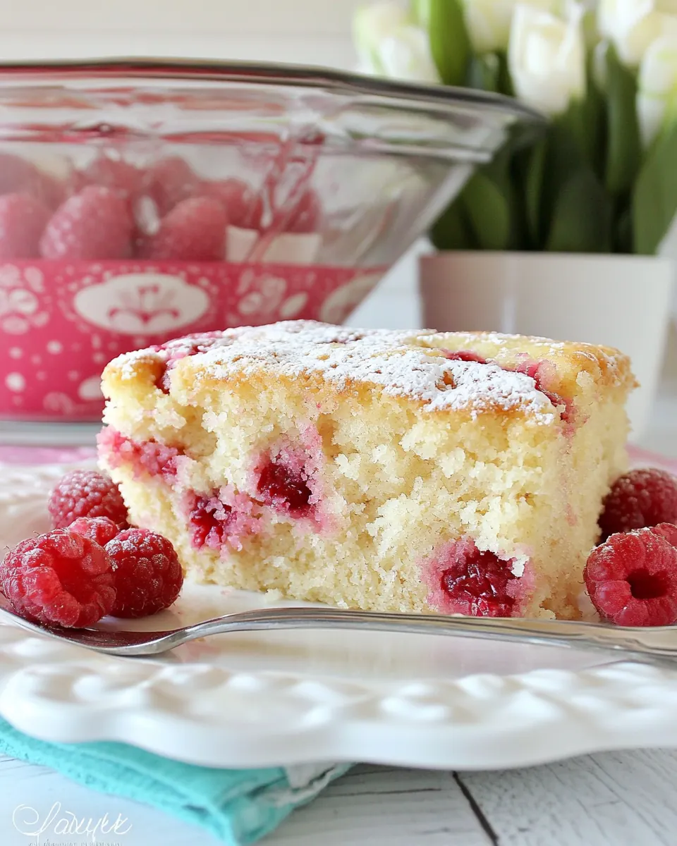 Raspberry Snack Cake