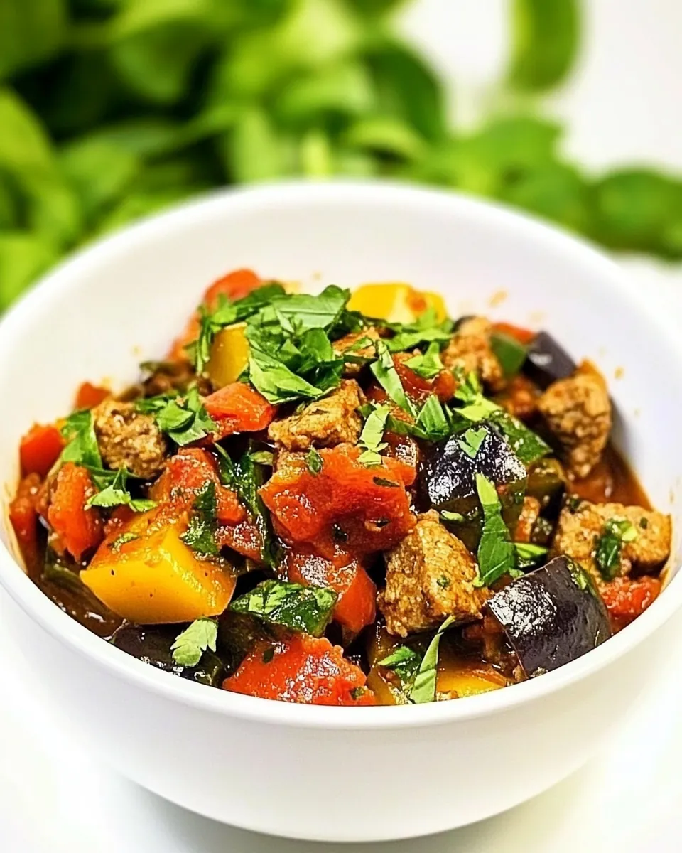 Ratatouille Stew with Italian Sausage
