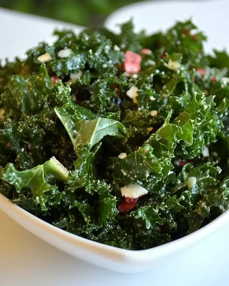 Raw Kale Salad with Raspberry Vinaigrette