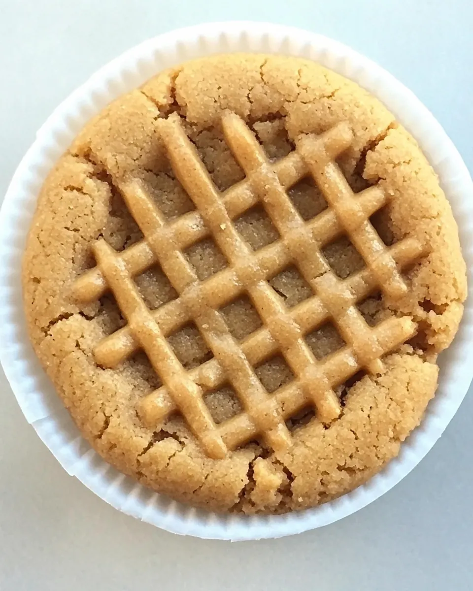 Flourless Peanut Butter Cookie