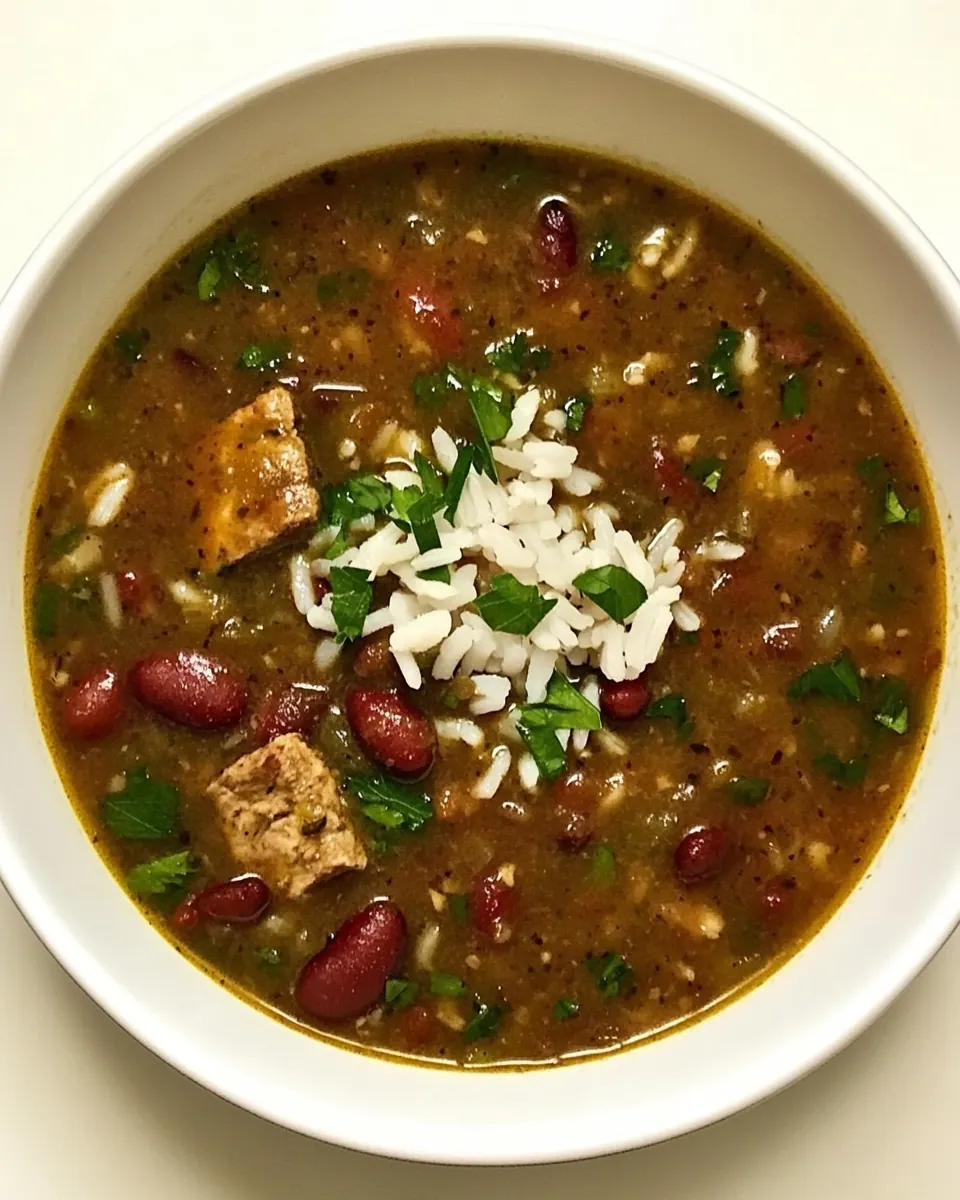Red Beans and Rice Soup
