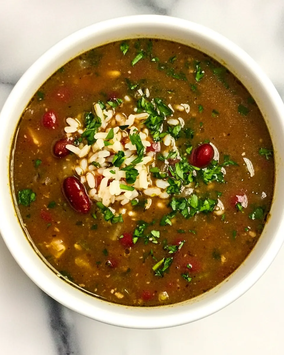 Red Beans and Rice Soup