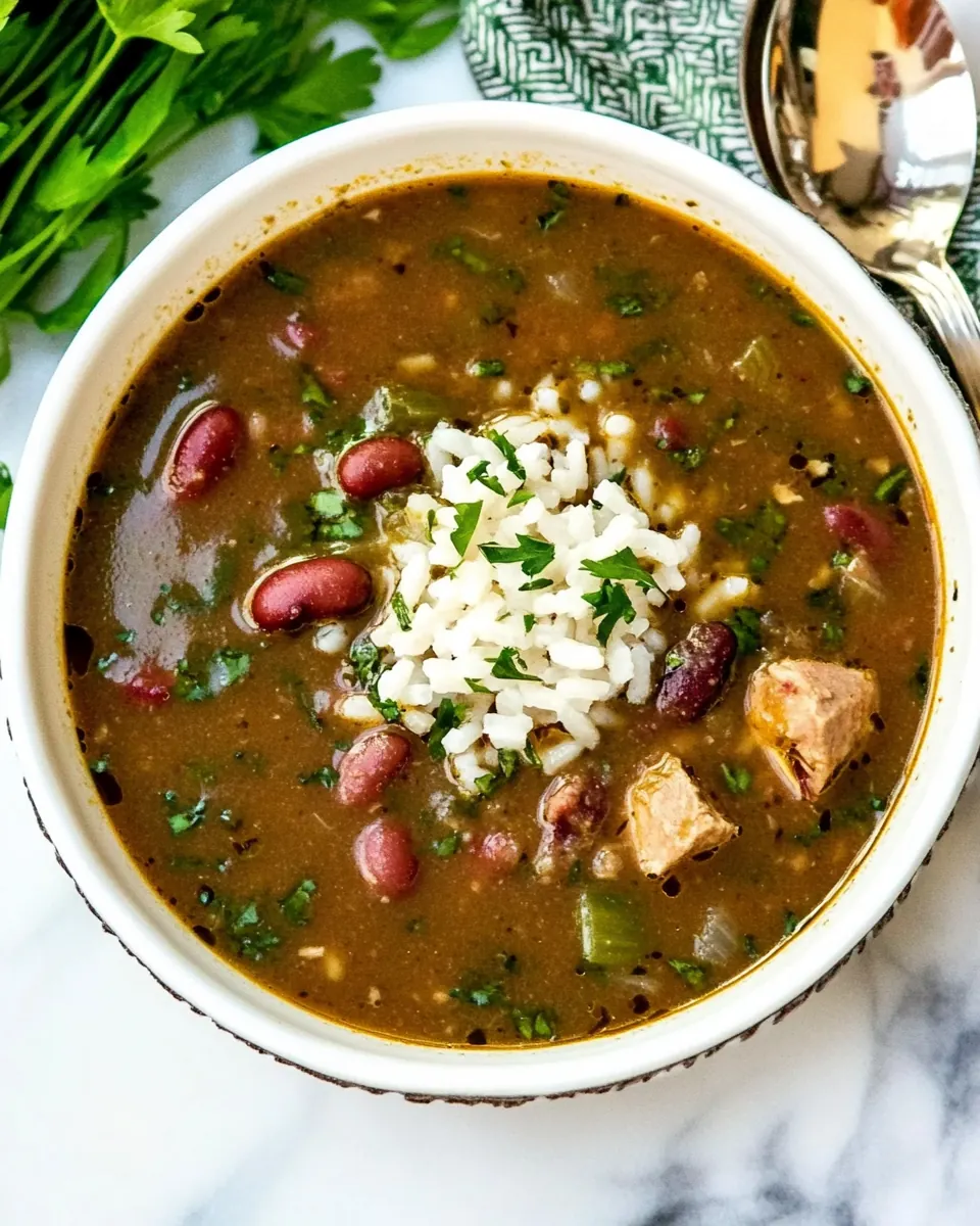 Red Beans and Rice Soup