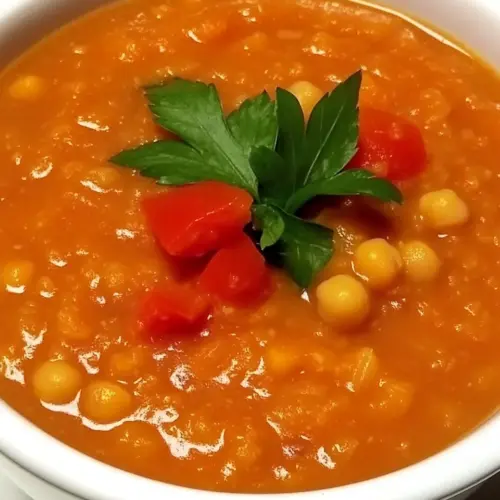 Red Lentil and Chickpea Soup