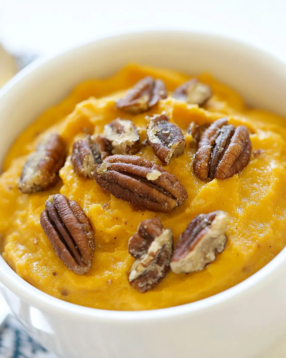 Red Lobster Whipped Sweet Potatoes with Honey Roasted Pecans