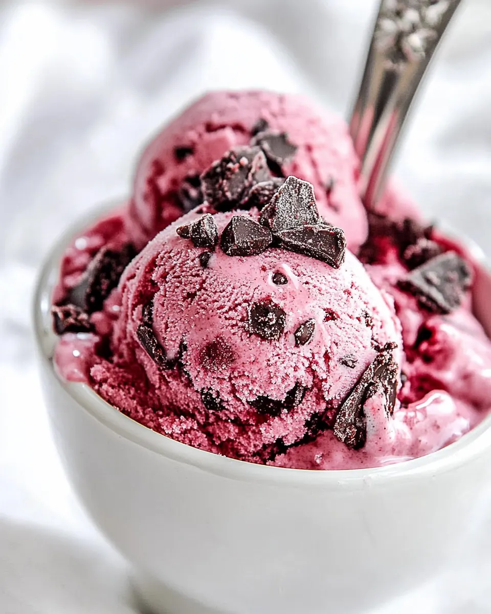 Red Velvet Cookie Dough Frozen Yogurt