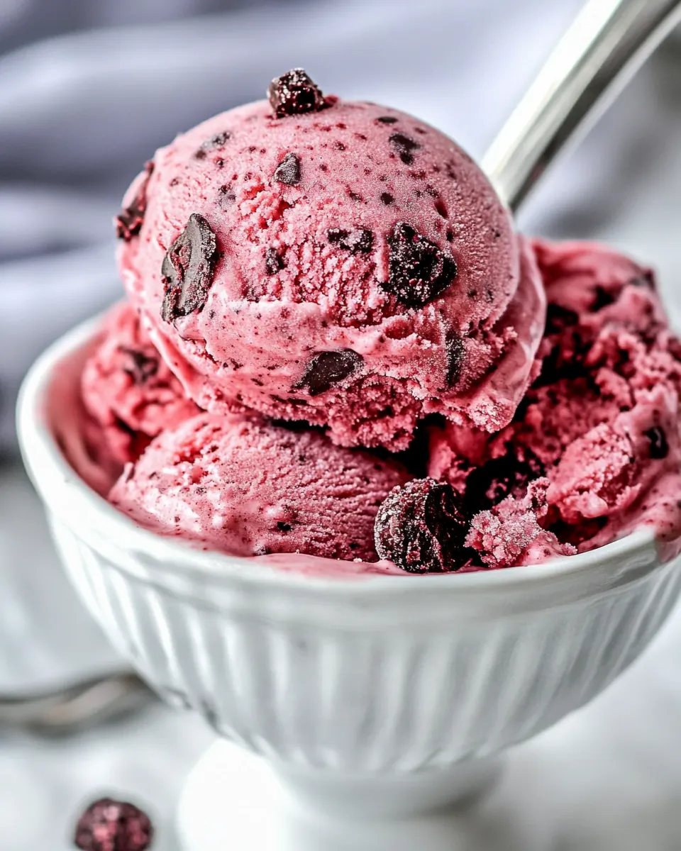Red Velvet Cookie Dough Frozen Yogurt