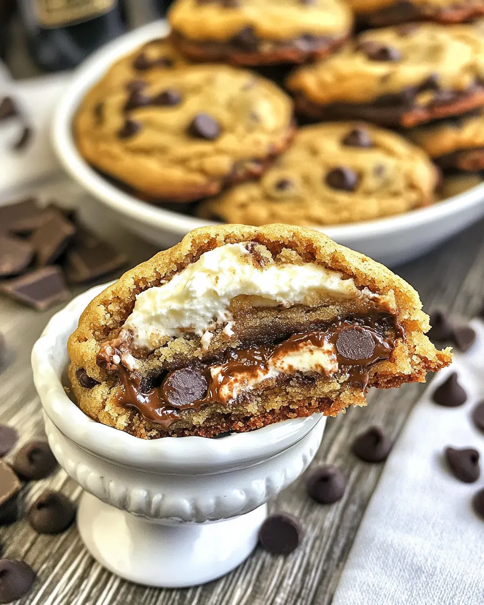 Reese’s Stuffed Giant Chewy Chocolate Chip Cookies
