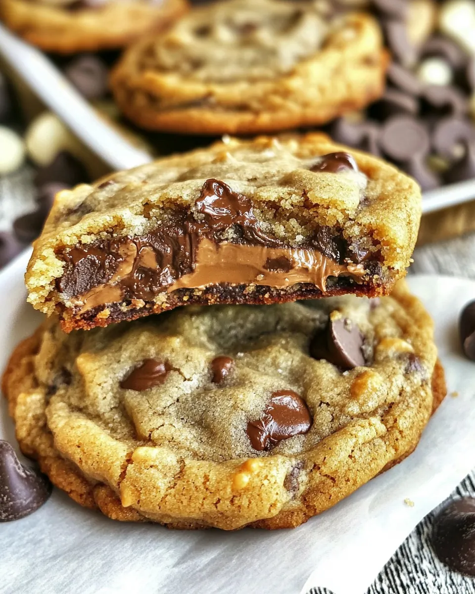 Reese’s Stuffed Giant Chewy Chocolate Chip Cookies