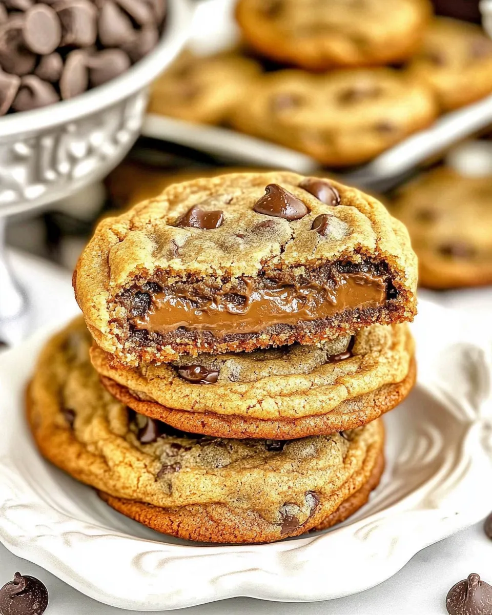 Reese’s Stuffed Giant Chewy Chocolate Chip Cookies