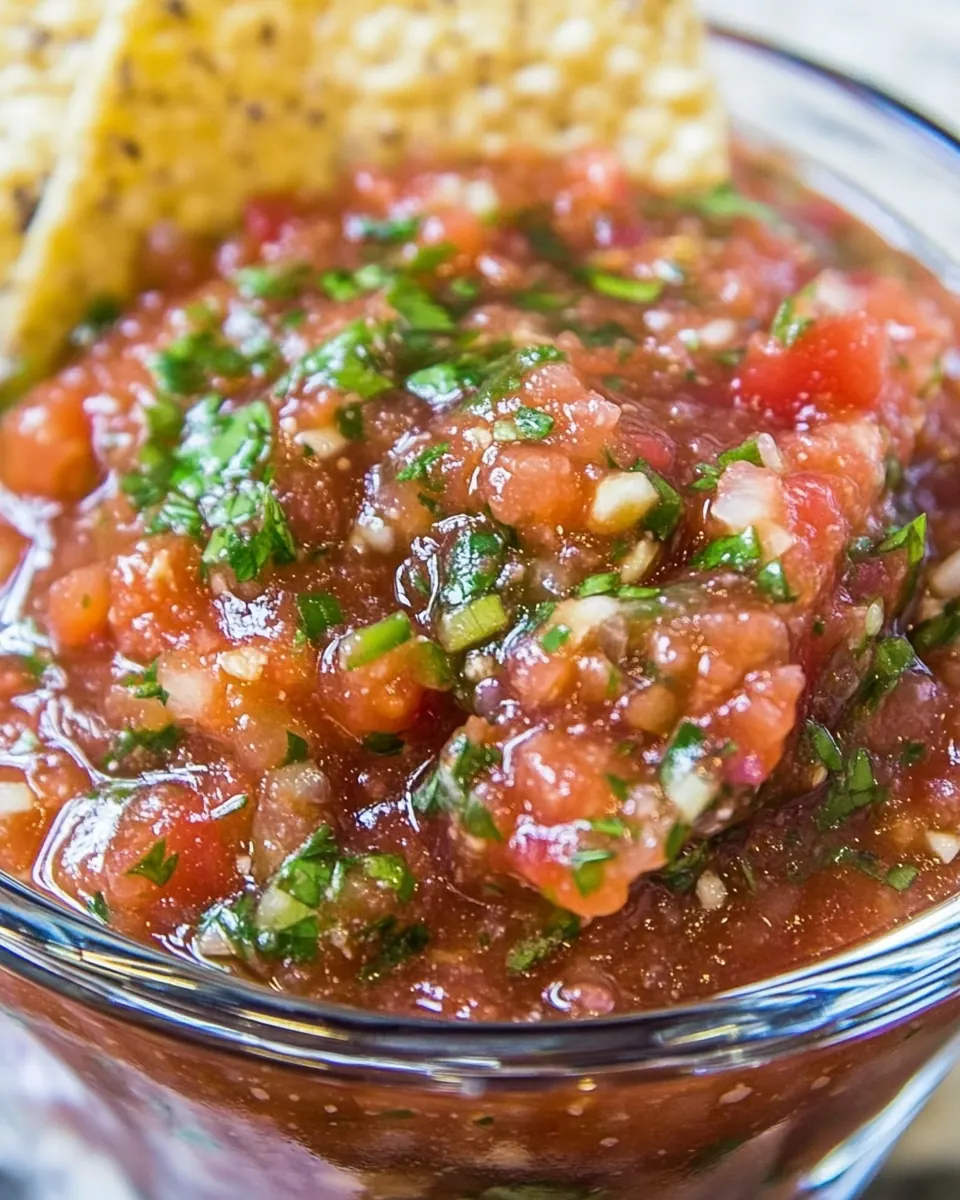 Restaurant Style Blender Salsa