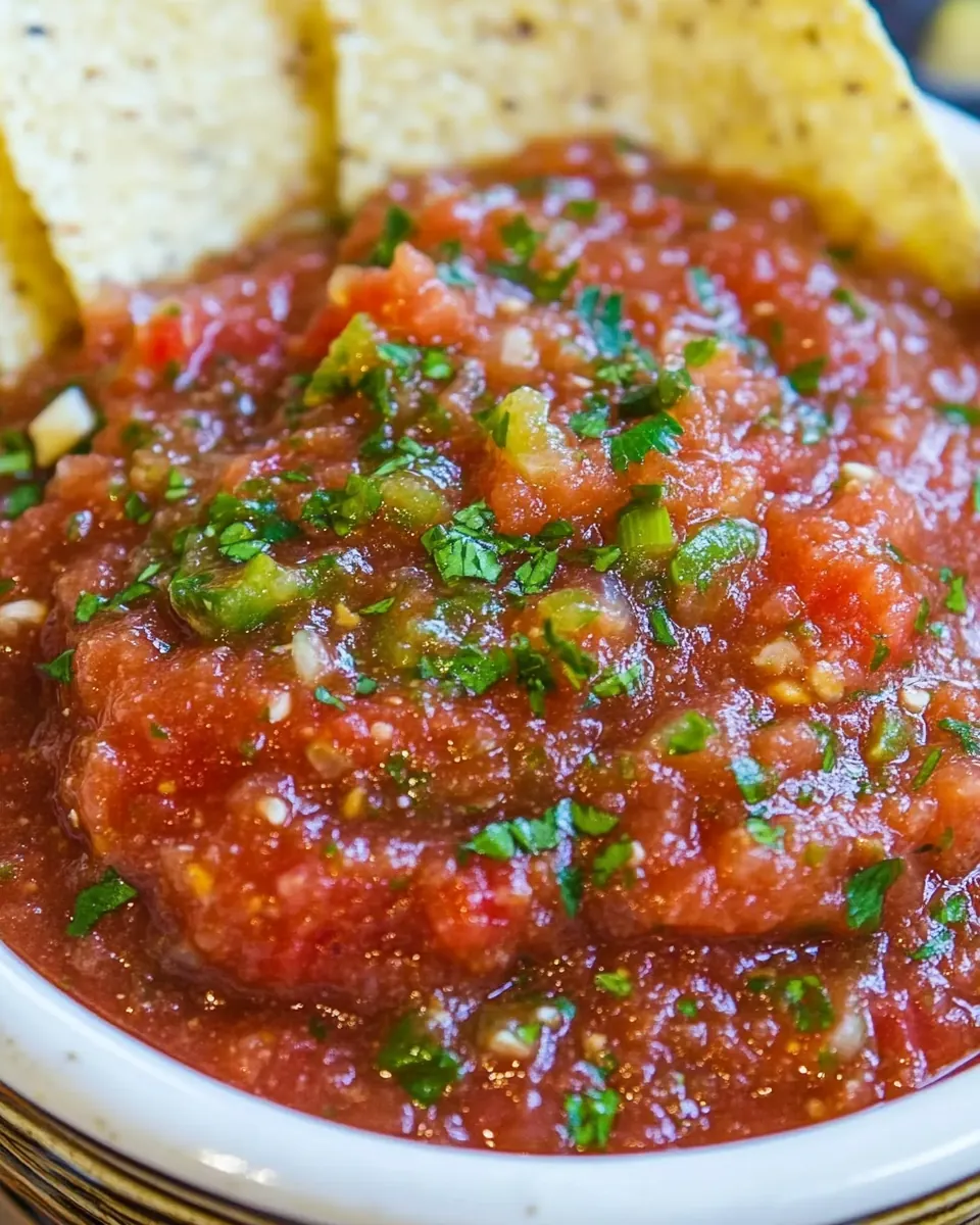 Restaurant Style Blender Salsa