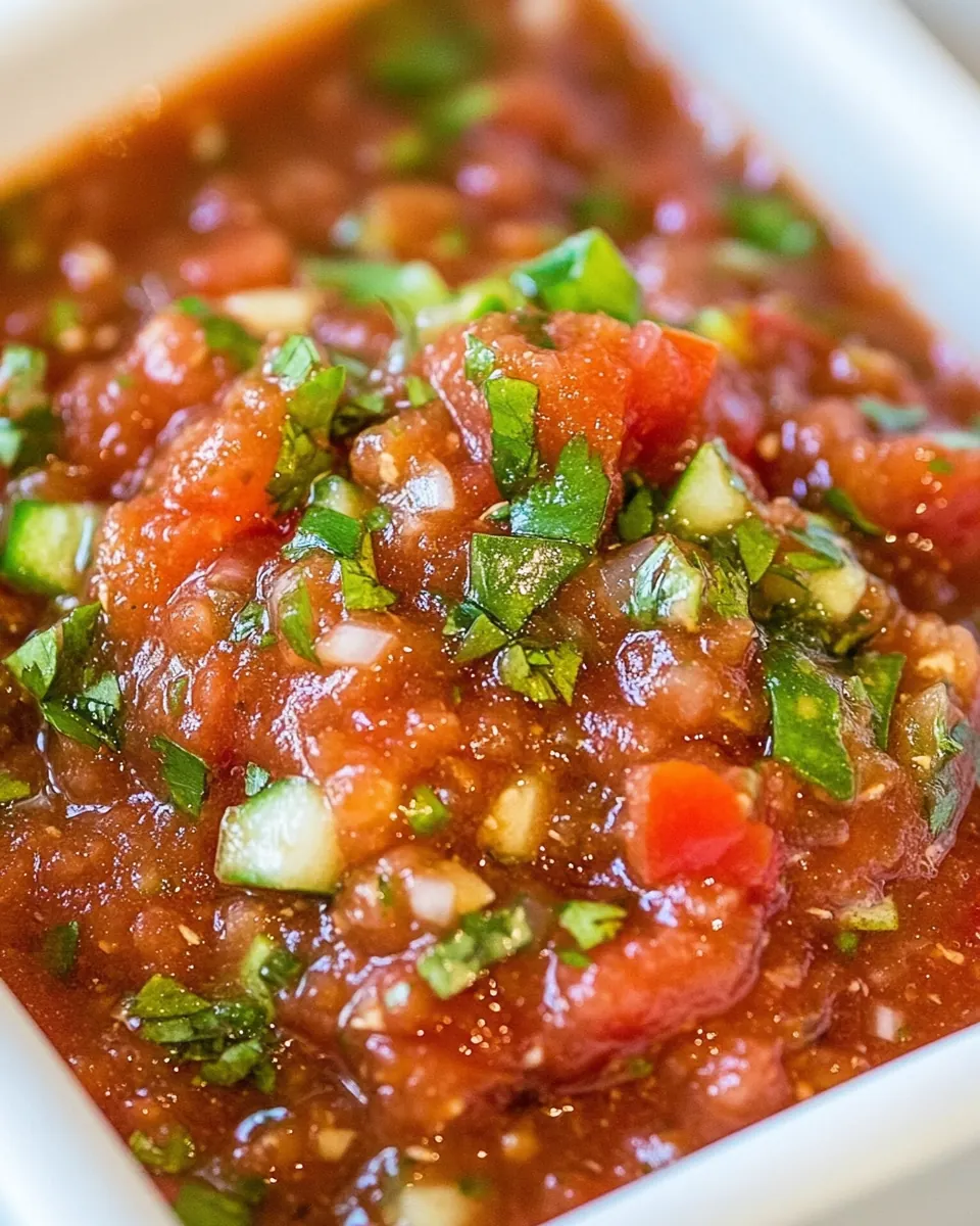 Restaurant Style Blender Salsa