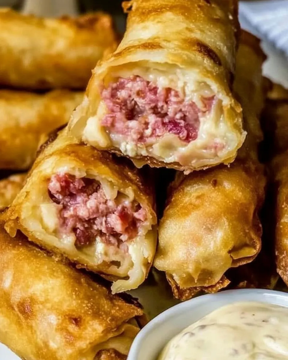 Reuben Egg Rolls
