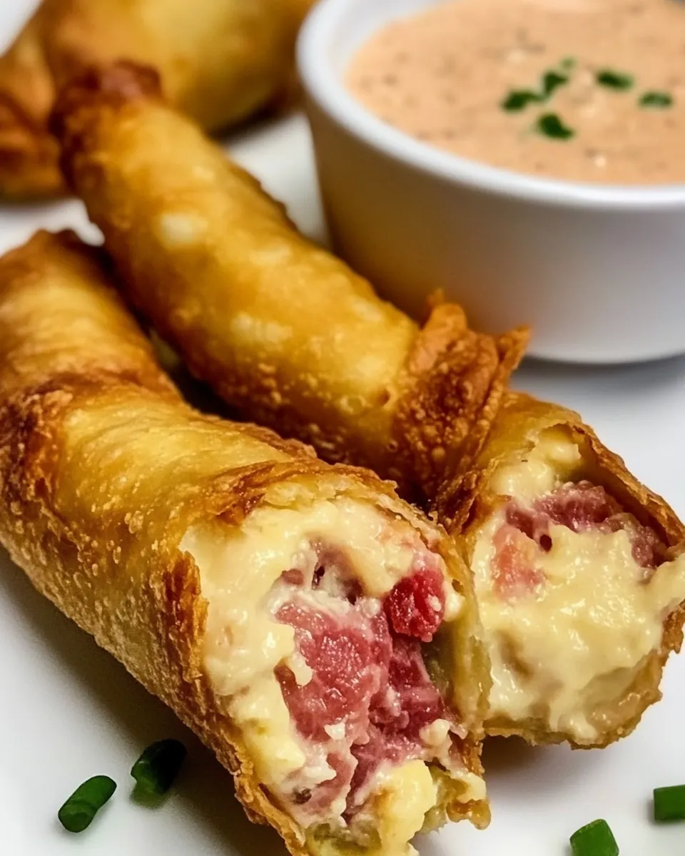 Reuben Egg Rolls