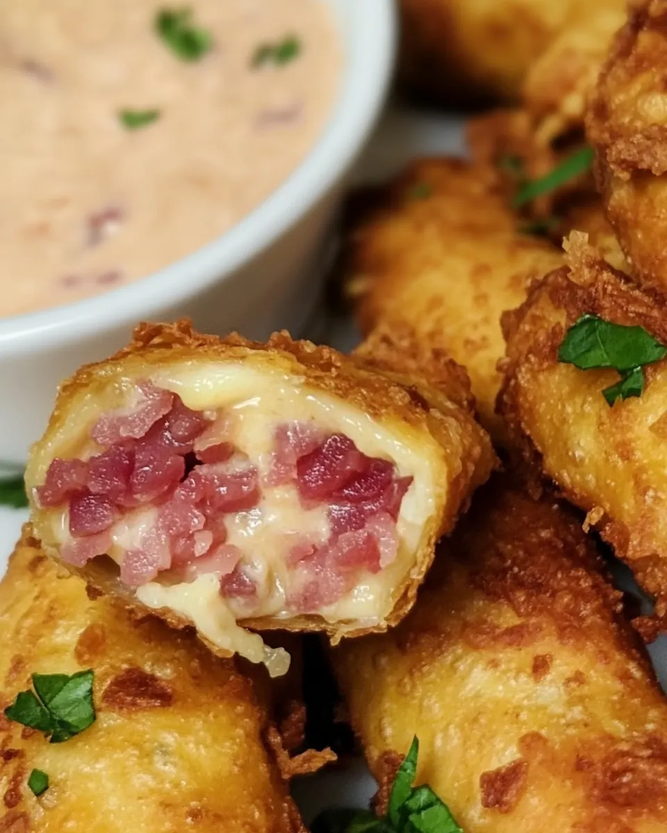 Reuben Egg Rolls