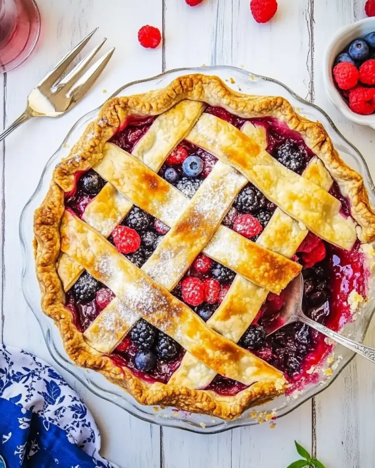 Rhubarb Berry Pie