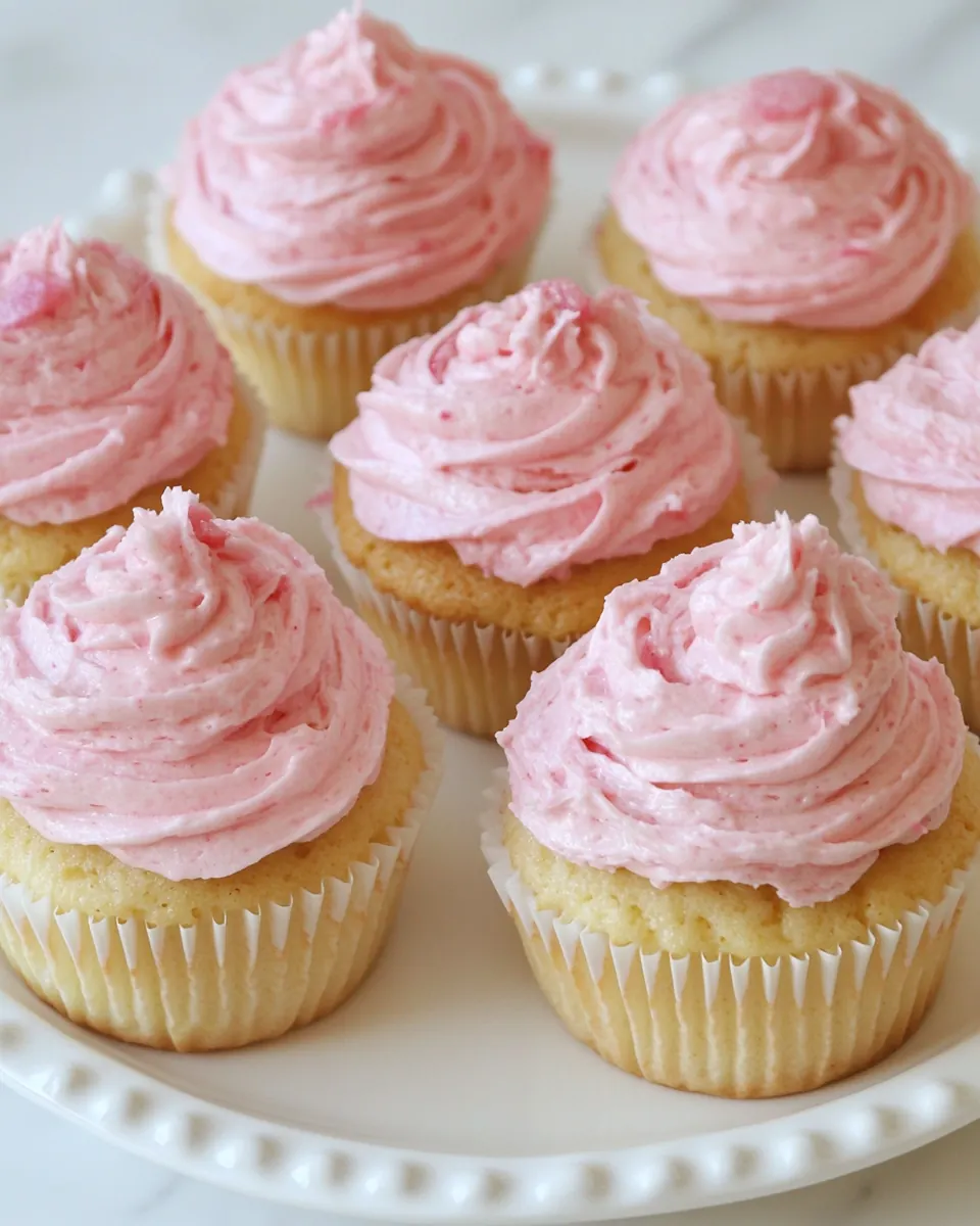 Rhubarb Cupcakes