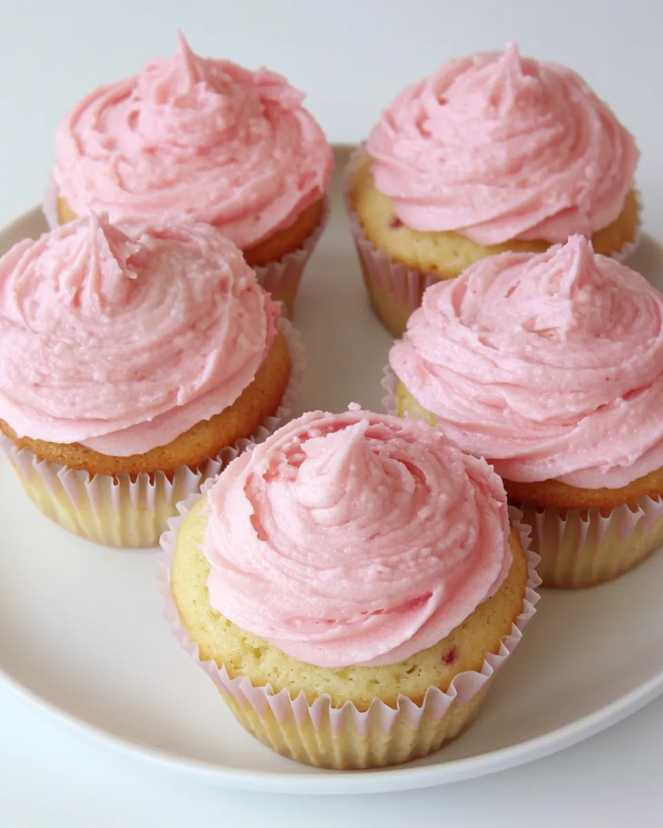 Rhubarb Cupcakes